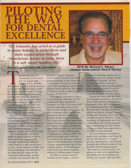 Image: The way for Dental Excellence - Lifetime Achievement Award